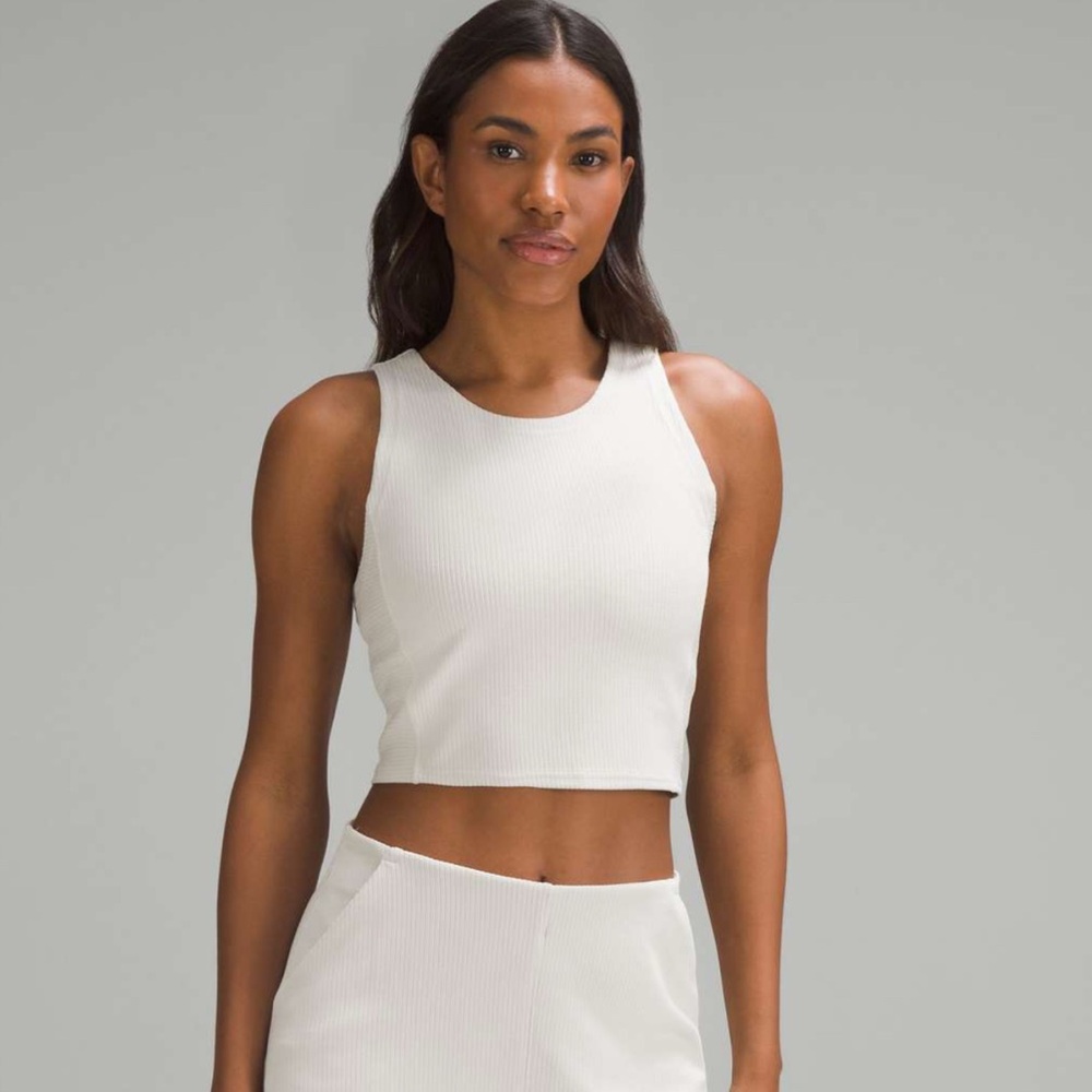 Lululemon Ribbed Softstreme Cropped Tank Top